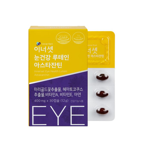 이너셋 눈건강 루테인 아스타잔틴 400mg x 30캡슐 3개 | 이으미
